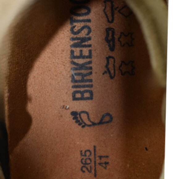 Birkenstock Sedona Footprints Sand Beige Suede Regular Width Slip-on Size 41 - Picture 10 of 11
